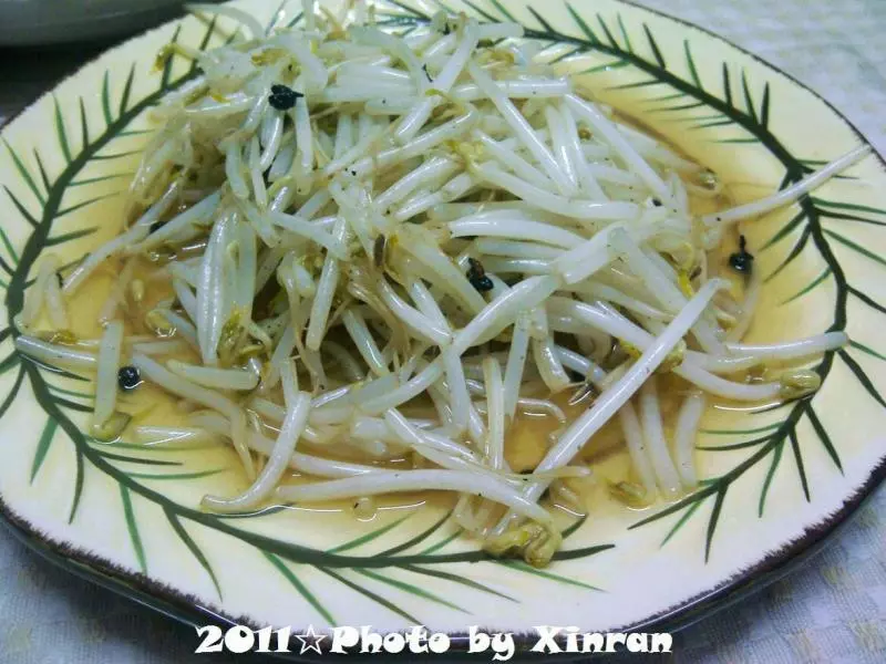 掐菜  醋溜綠豆芽