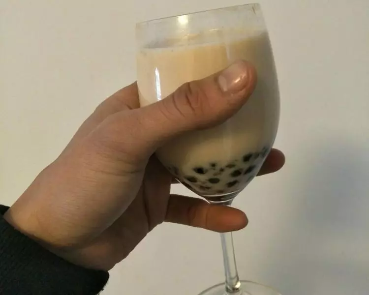 某某家的红豆珍珠奶茶?