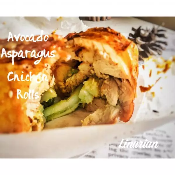 【反差萌】牛油果蘆筍雞腿卷 Avocado Asparagus Chicken Rolls