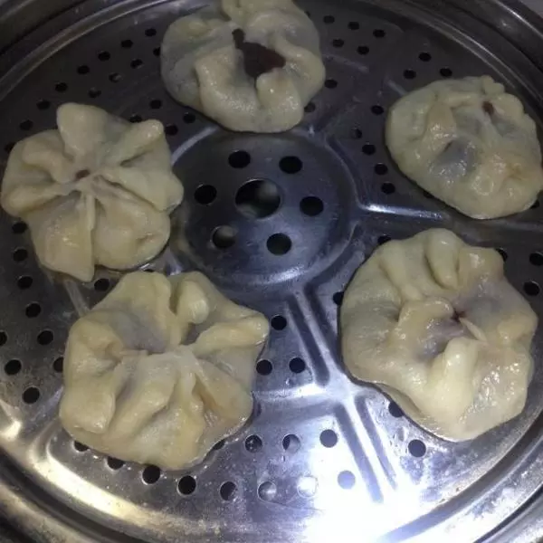 玫瑰豆沙包（含發麵、煮豆沙過程）