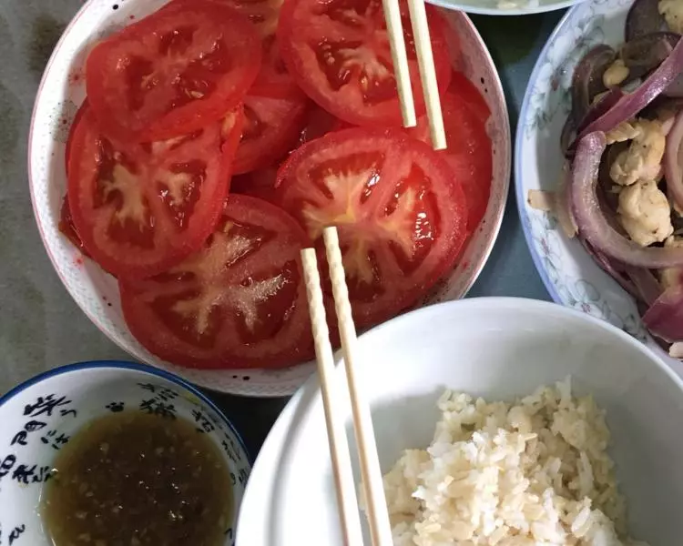 宿舍煮食-姜糖西红柿