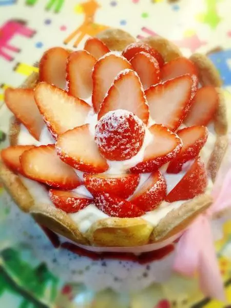 芝士草莓蛋糕/手指饼干