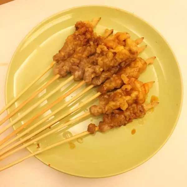 小时候的裹面小炸串（羊肉牛肉鸡肉串）