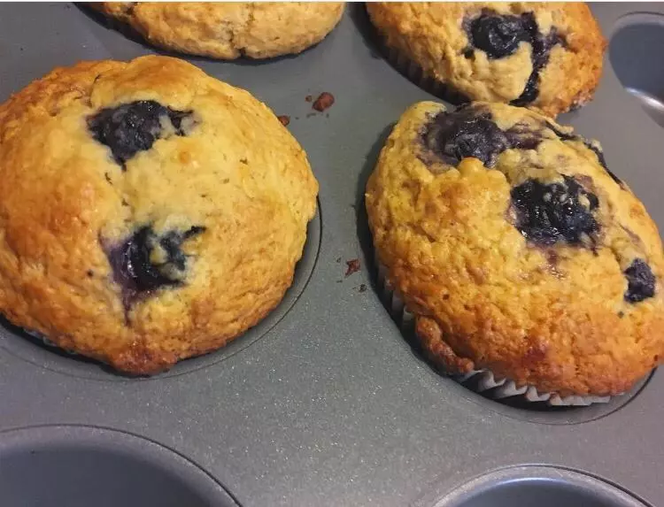 Blueberry yogurt honey muffin (x4)