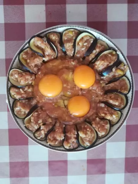 肉沫茄子蒸鸡蛋