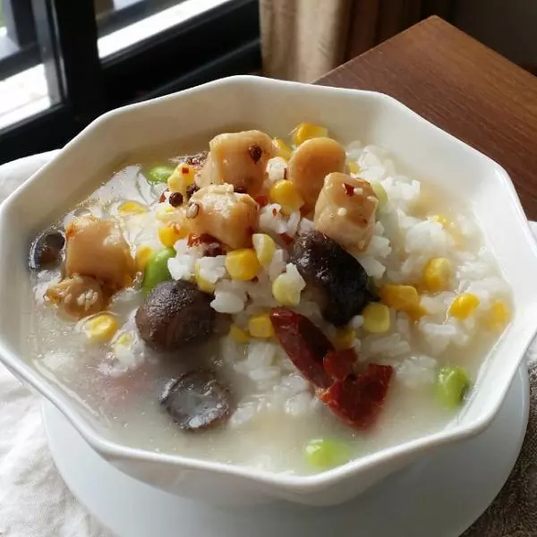 醬瑤柱菜蔬海參泡飯