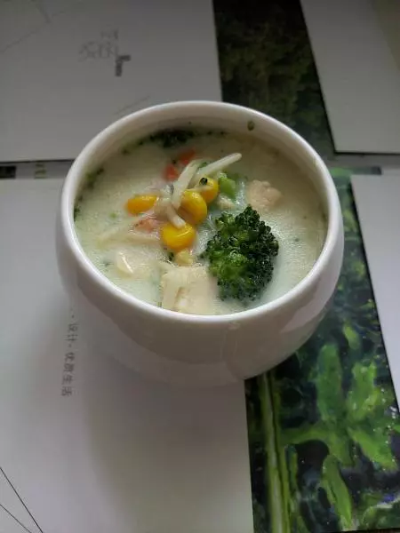 雞肉西藍花豆汁湯