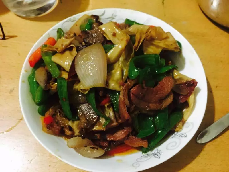 豆皮炒臘肉