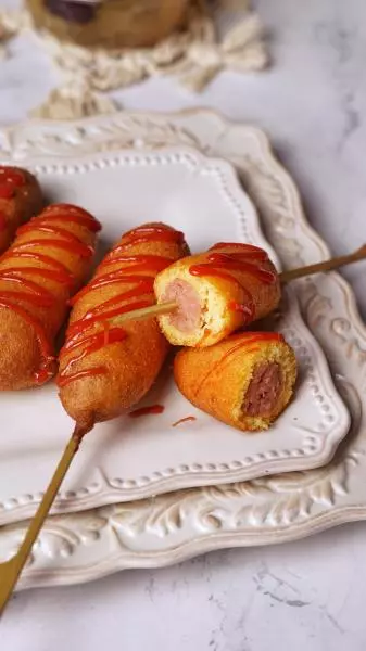 美式小吃corn dog热狗