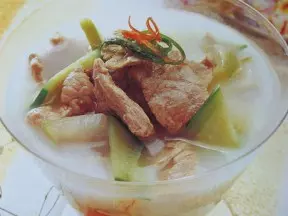 裡脊片黃瓜榨菜湯