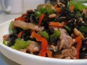 三丝炒肉丝