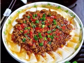 DIY肉末蒸豆腐