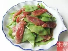 眉豆炒腊肠