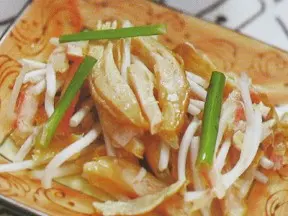 鸭丝烹掐菜