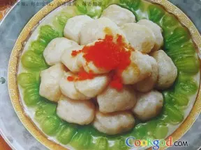 软煎蟹黄鱼饼