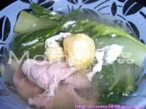 鹹蛋芥菜肉片湯