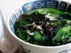 小白菜虾皮汤