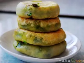 韭菜豆腐饼