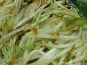 葱油炒黄豆芽