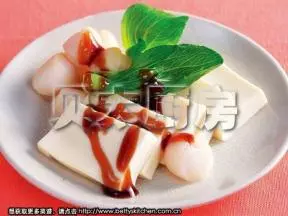 鲜贝蒸豆腐