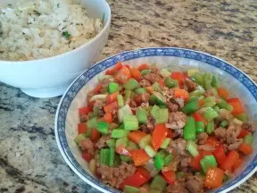 肉臊子香菜炒飯