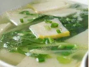 荊沙魚糕青菜湯