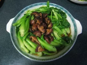 簡單菜12:香菇青菜