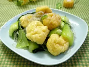 青菜粉絲豆腐果