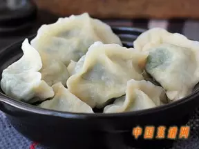 菠菜素馅饺子