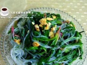 粉丝炝菠菜