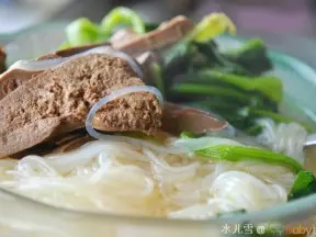 菠菜雞肝粉絲湯