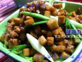 蒜苗醬炒豆乾