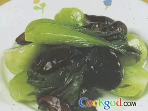 香菇扒菜膽