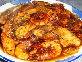 豆腐烧虾