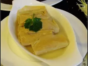 豆腐皮包肉