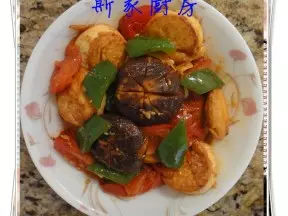 玉子豆腐烧蕃茄