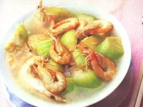 水瓜煮围虾