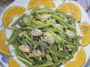 蛤肉炒茼蒿