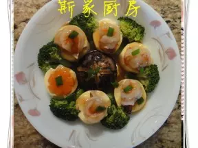 玉子豆腐酿虾球