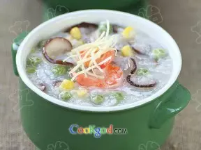 香菇田园蔬菜粥