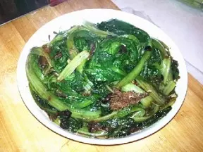 豆豉鳞鱼油麦菜（家常）