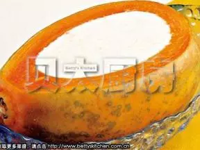 杏汁鲜奶炖木瓜